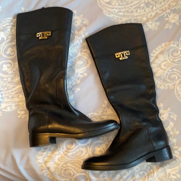 Tory Burch Shoes - Size 9 black leather Tory Burch boots.